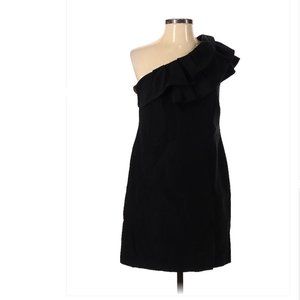 LILLY Pulitzer Black One Shoulder Cocktail Dress Size 2